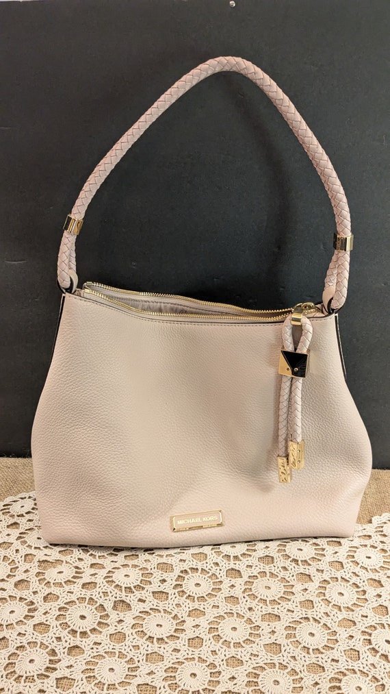 Michael Kors Double Handled Pebble Leather Dusty Pink Hand Bag Ladies Purses Etsy Canada