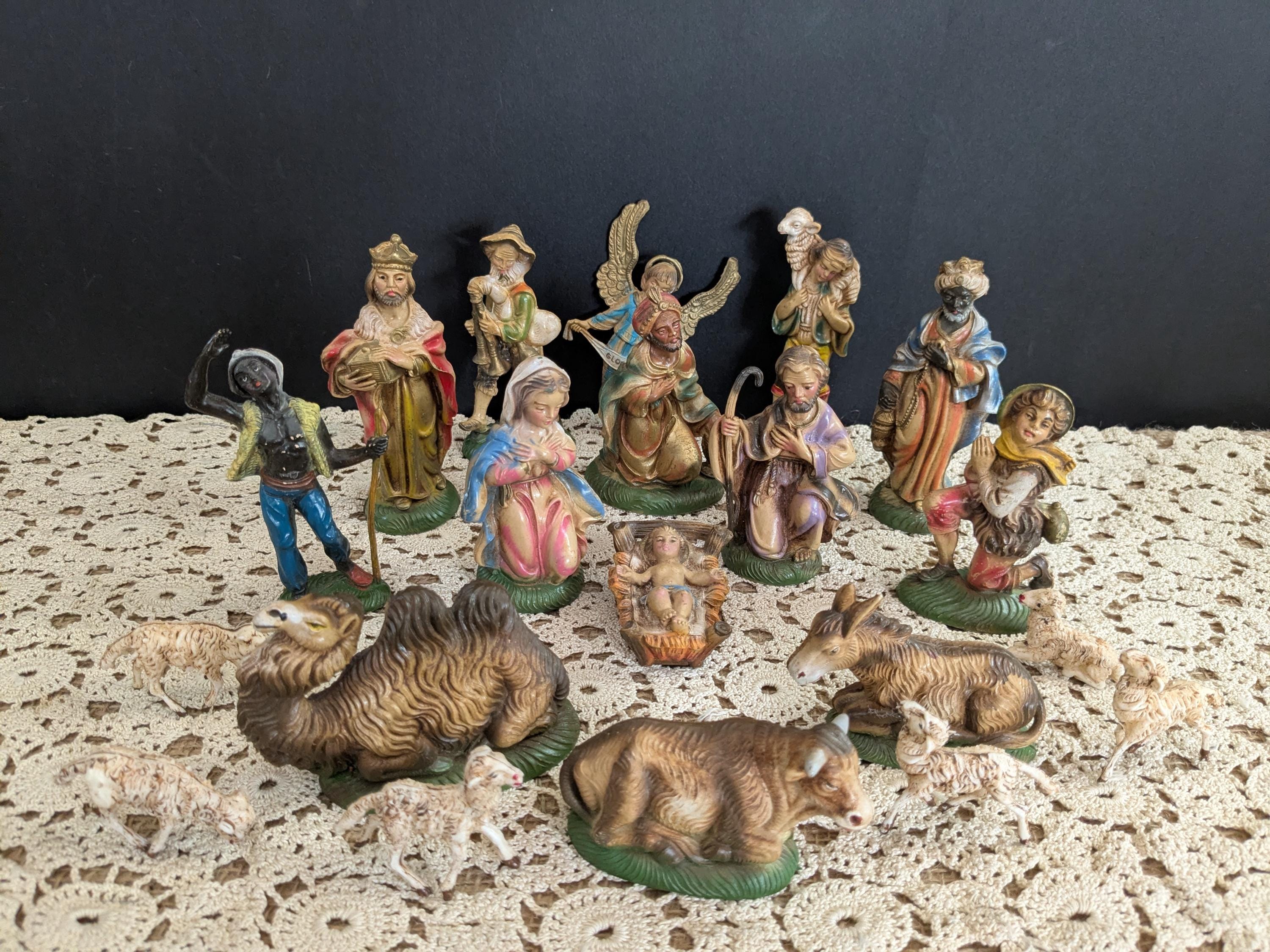 ヴィンテージ イタリア製 キリスト降誕の置物 20体セット / マリア
