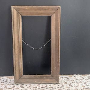 Antique Primitive Wooden Frame / Farmhouse Wall Decor
