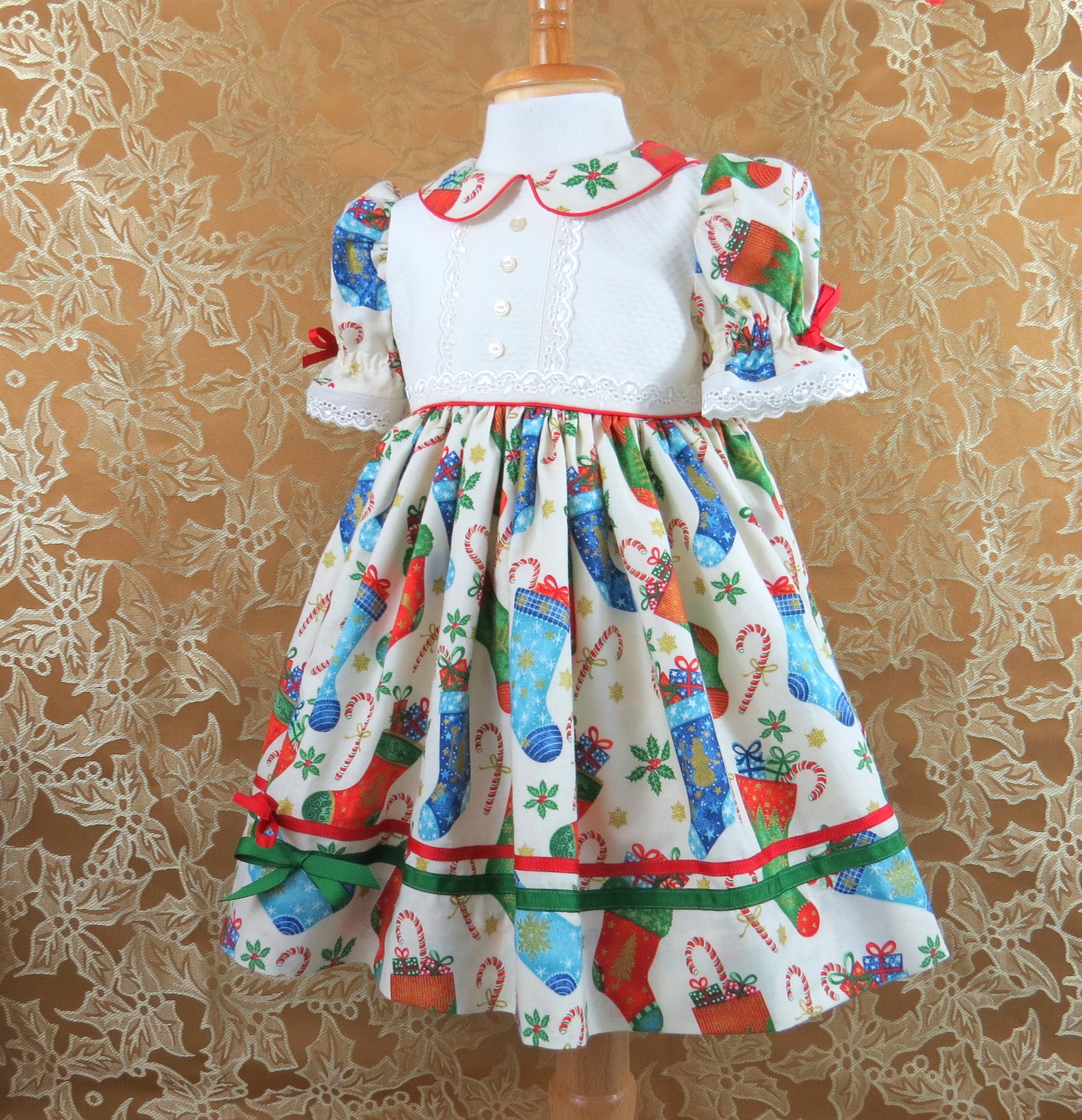 Toddler Girl Christmas Dress Size 24 Months 2T Christmas Etsy