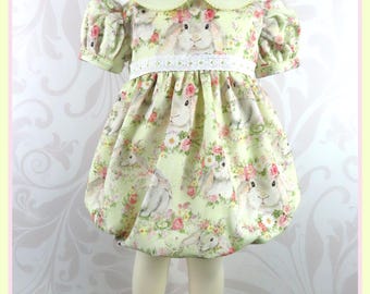 Tutina a bolle per neonata, ispirata allo stile vintage, taglia 9 mesi.