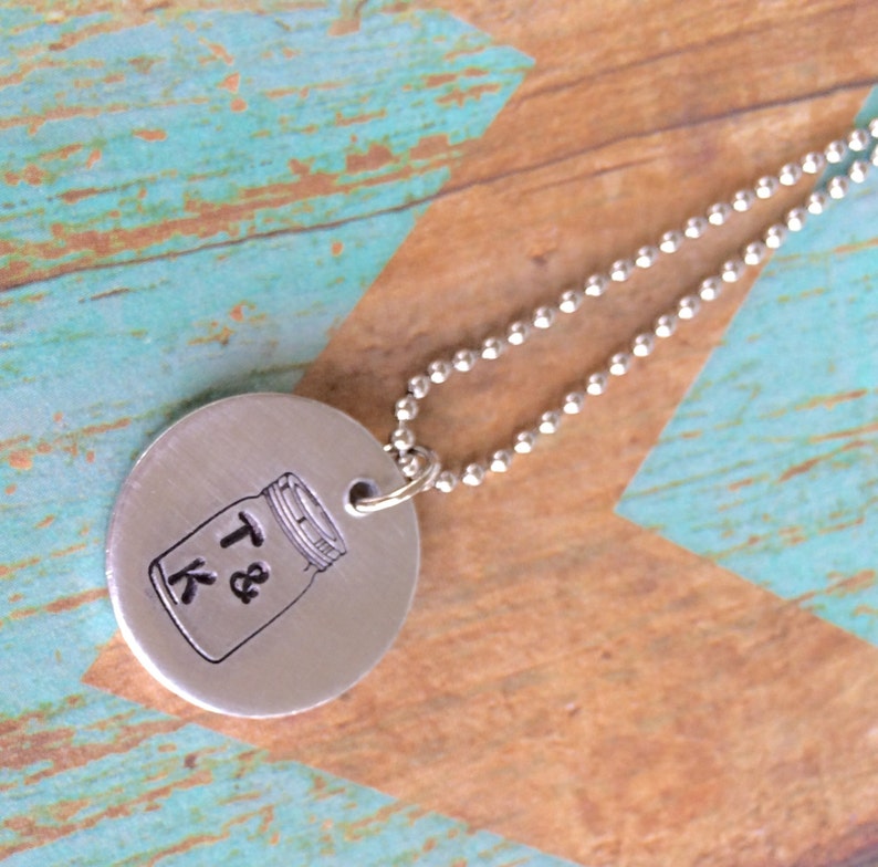 Mason Jar Necklace Engagement Necklace Wedding Necklace Etsy