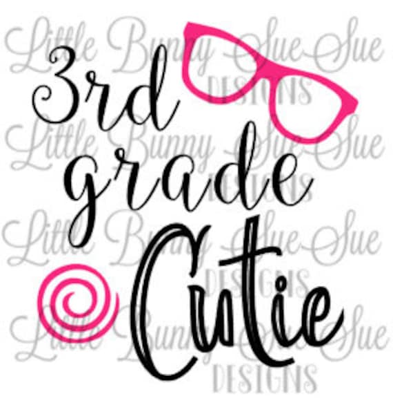 Download Back To School Design School Clipart Third Grade Cutie Svg Etsy SVG, PNG, EPS, DXF File