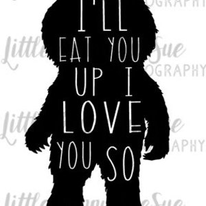 Wild Things Monster, Boys, SVG PNG DXF Cutting Machine File, Silhouette File, Cricut File, Tshirt Design