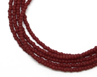 Brown bead necklace 30th birthday gift long brown necklace brown boho necklace