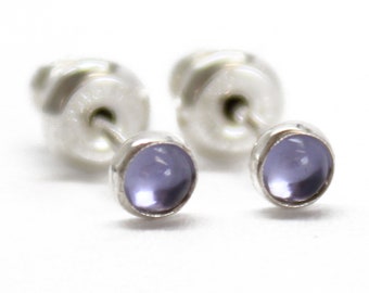 JIMOI\u2027Untitled-Raw Iolite-Silver Drop Long Earring