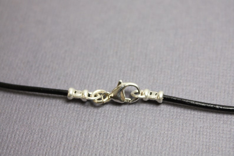 Black and Silver Necklace Bead Necklace Lampwork Necklace Glass Bead Necklace Black Beaded Necklace Black Jewelry Boho Necklace