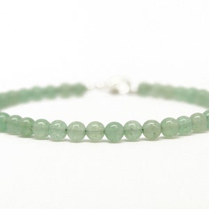 Grünes Aventurin Armband, grünes Edelstein Bead Armband, natürliches Aventurin Armband, grüner Aventurin Schmuck