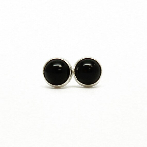 black post earrings