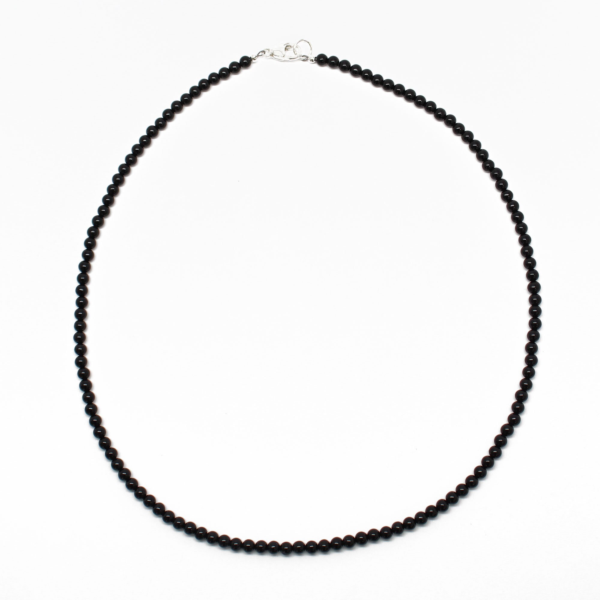 送税込【CRAFTD London】Matte Onyx Beaded Necklace (2色) 国発 MatteOnyxBeadedNecklace_Gold_g