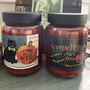 Crossroads Original Desings Candles ~ set of 2 ~ Halloween ~ Primitive