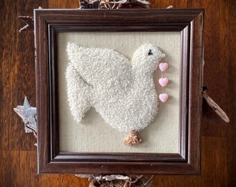 Doodle Dove, PDF Instant Download PATROON, ponsnaaldontwerp door Leslie Davis/One of A Kind Heirlooms