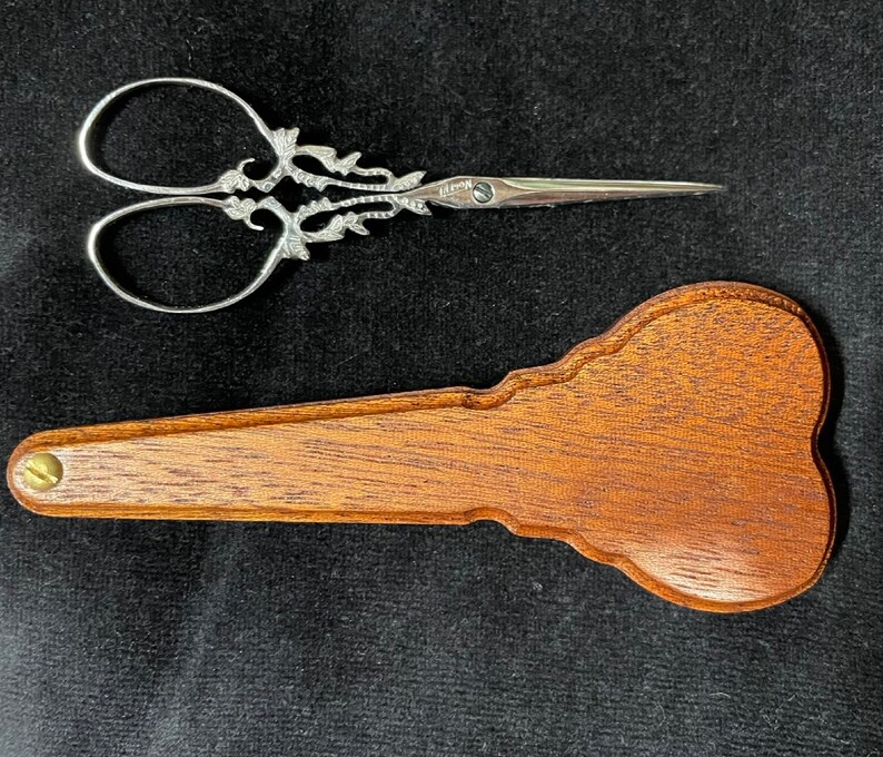 Jeanmarie Roulot Scissors France Sapelli 35 Handmade Etsy
