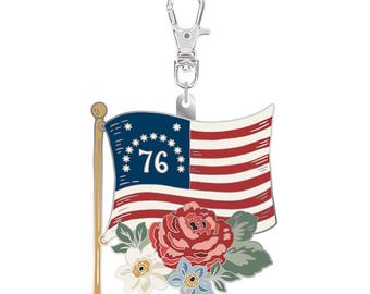 Riley Blake Independence Flag Enamel Charm