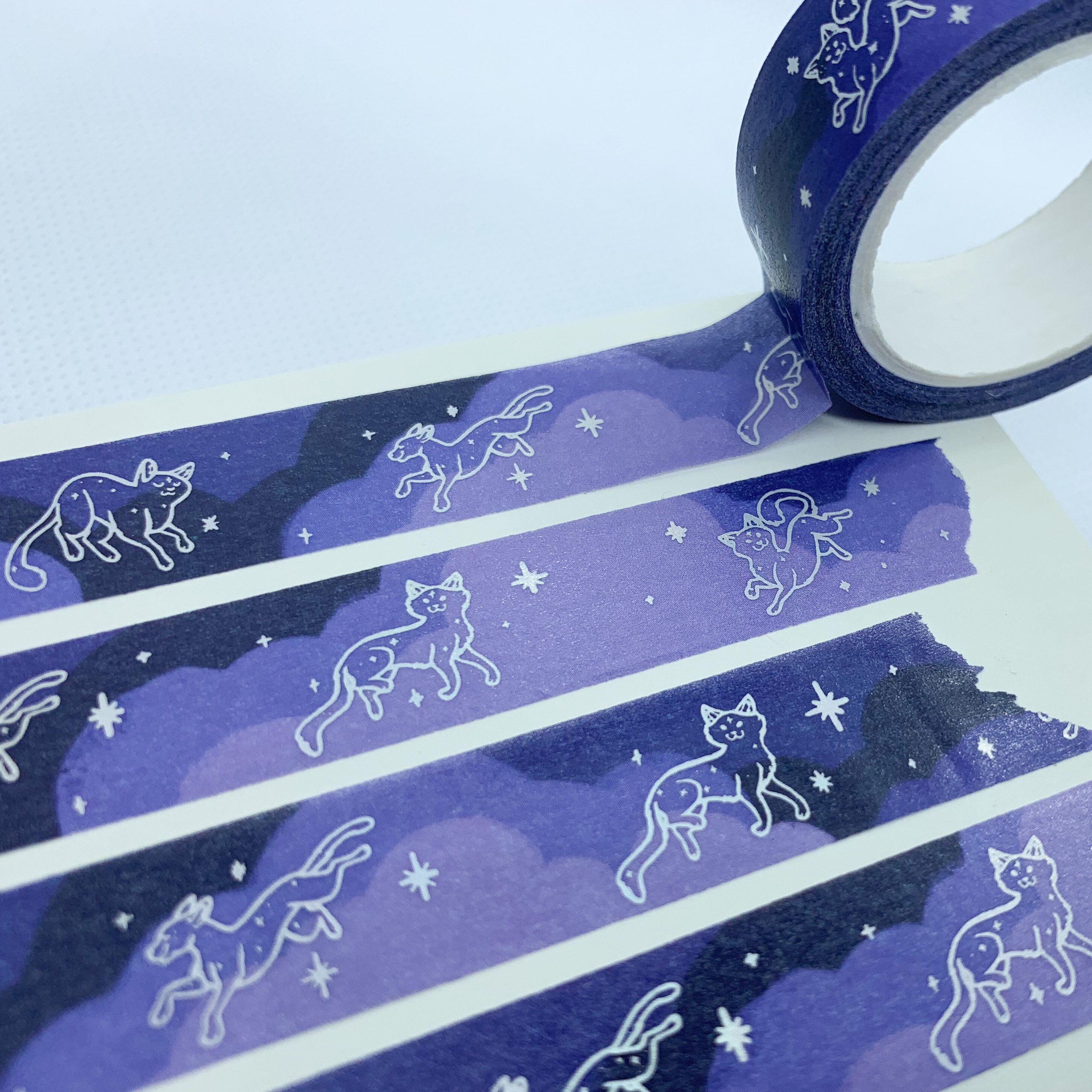 Holo Foil BLUE Witchy Bean Washi Tape (15mm)