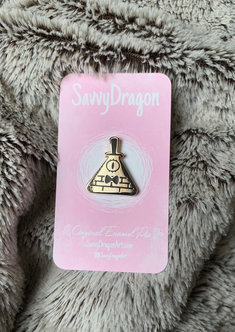 Bill Cipher Hard Enamel Pin Gravity Falls Adorable Triangle | Etsy