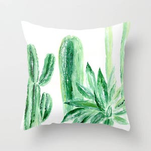 Succulent Pillow Rectangular Pillow Succulent Pillow Cover Succulent Pillow