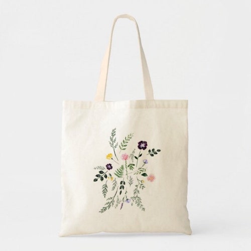 flower tote bag design
