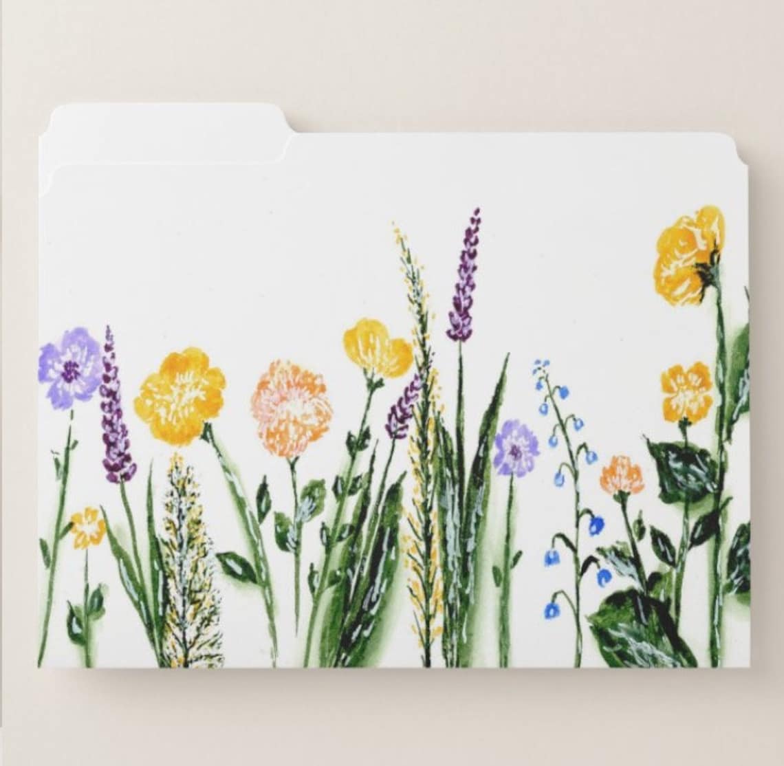 Flower File Folders Floral File Folders Etsy
