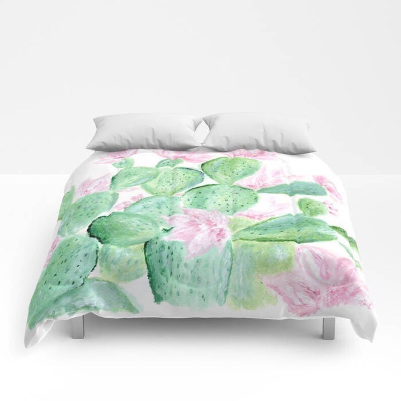 Cactus Fl Comforter Bedding Bed Cover Image 0