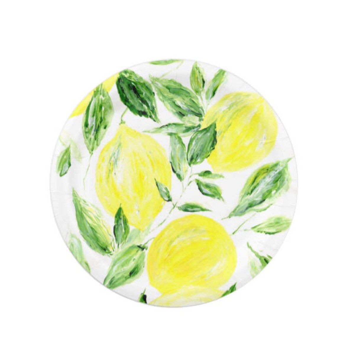 Lemon Paper Plates Lemon Party Decor Lemon Paper Plate Baby Etsy