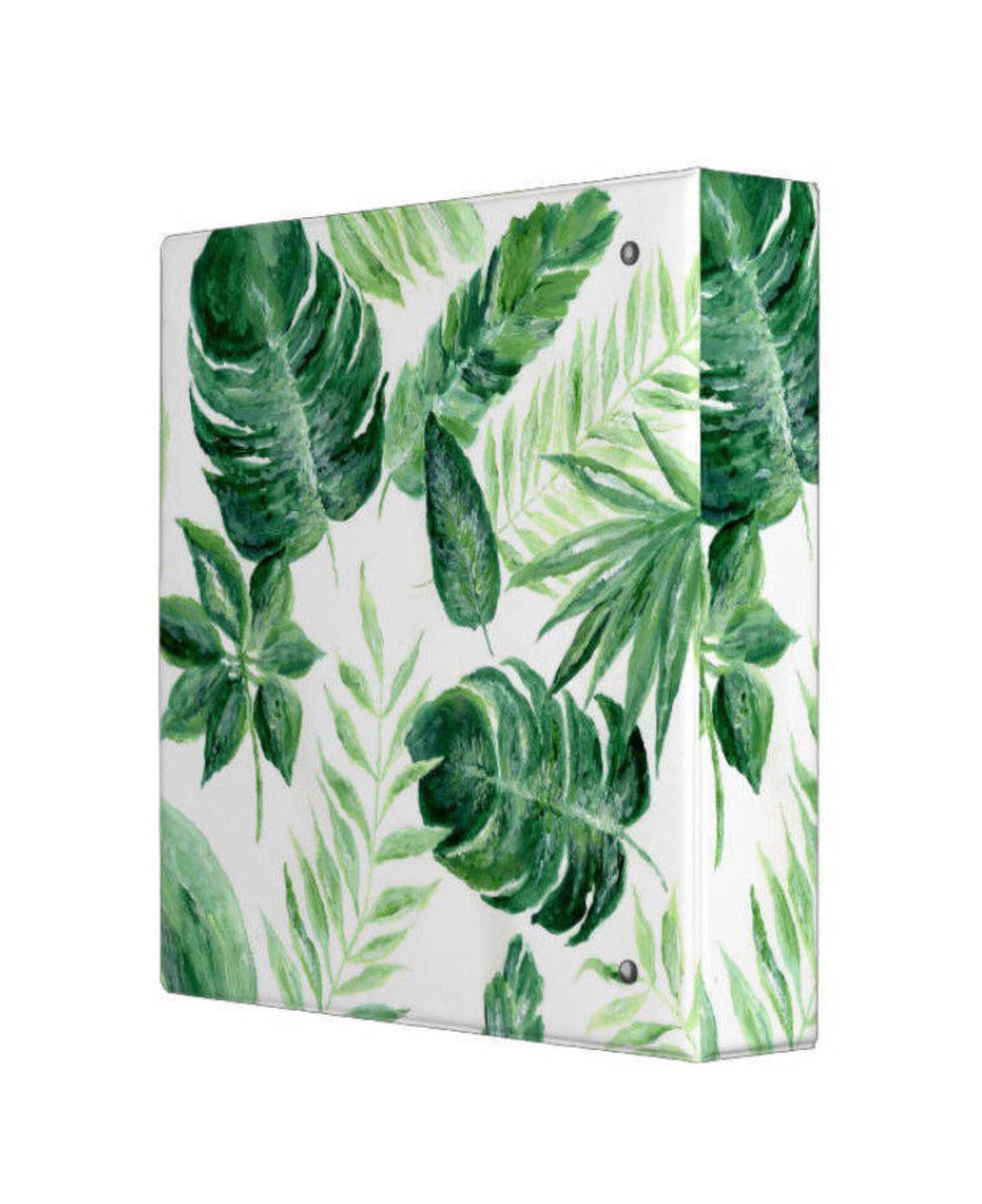 Palm Leaf Binder Tropical Leaf Green Binder Tropical Binder Etsy