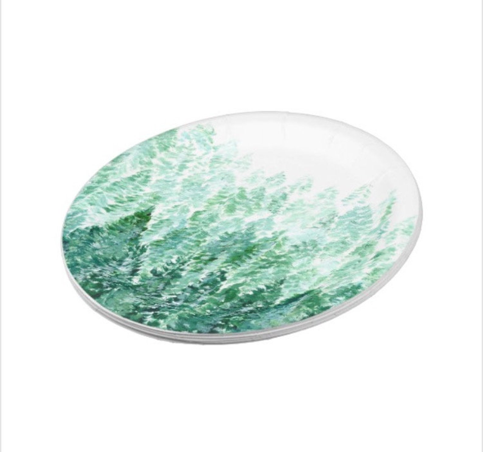 Pine Tree Paper Plates Set of 8 Plates Forest Paper Plates Etsy