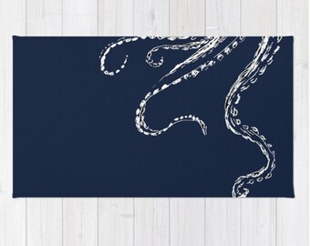 Navy Blue Octopus - Etsy