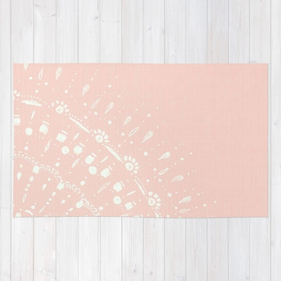 Light Pink Area Rug pink area rug light pink rug pink Etsy