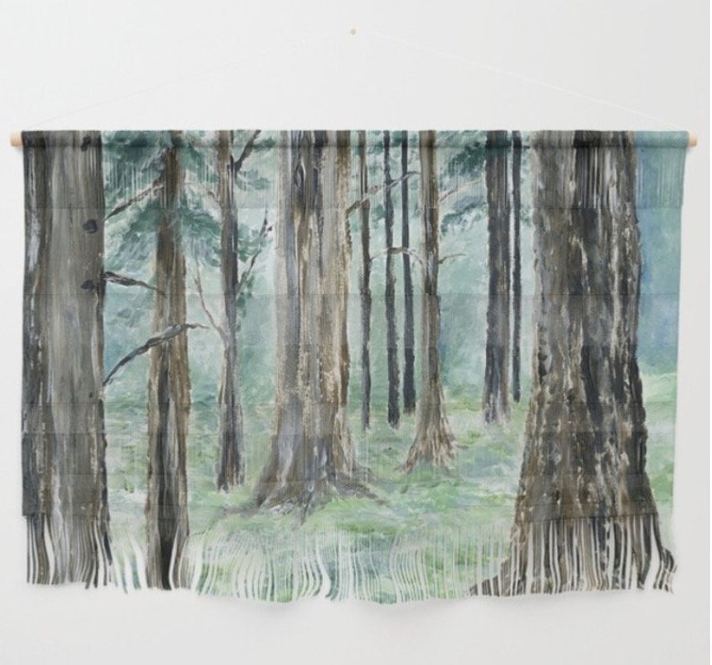 Forest Wall Hanging Tapestry Pine Tree