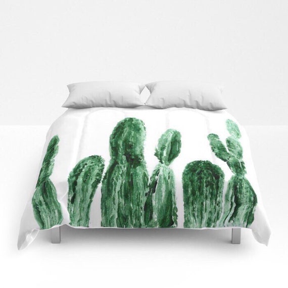 Cactus Comforter full comforter cactus bedding cactus bed Etsy