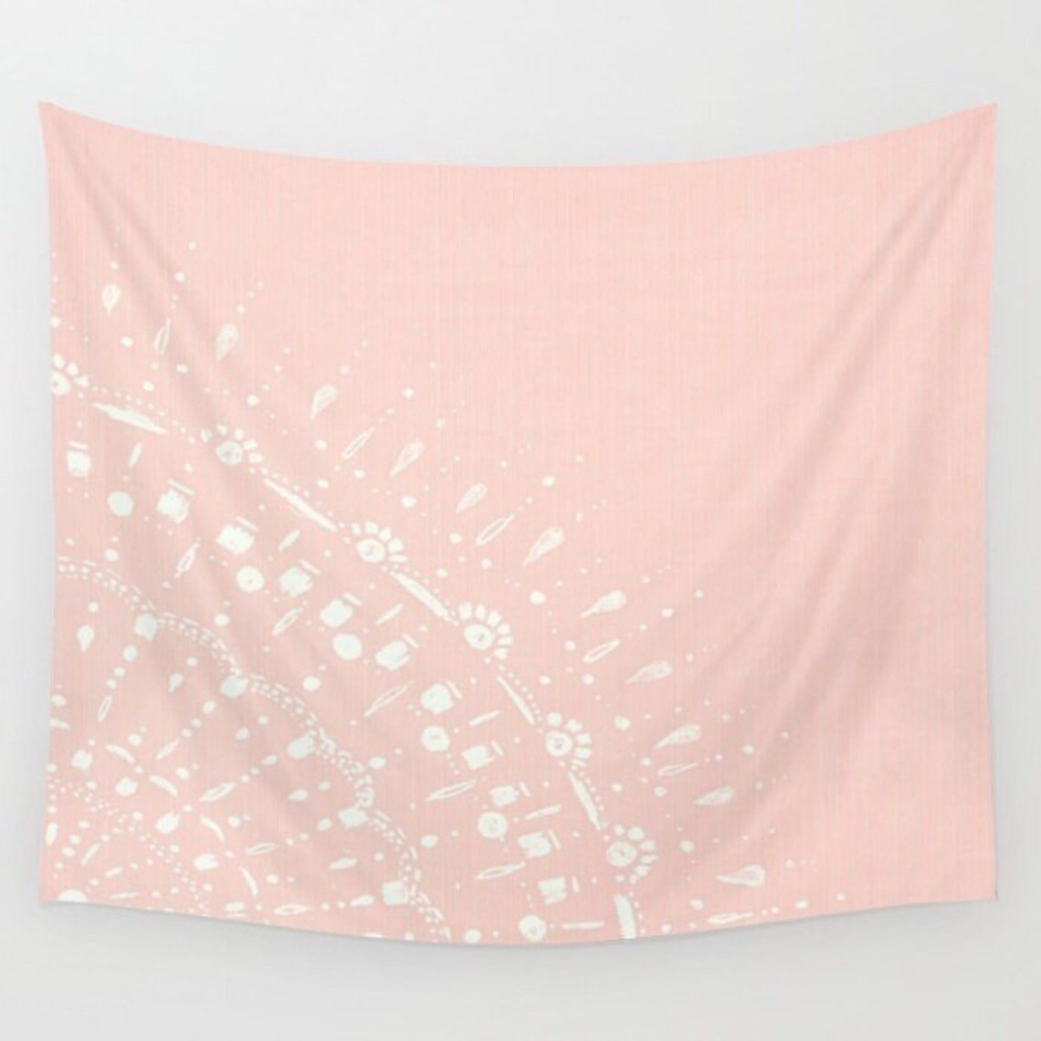Pink Wall Tapestry Blush Pink Tapestry Light Pink Tapestry Etsy