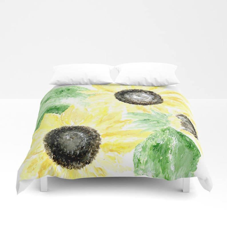 Sunflower Duvet Cover Fl Bedding Yellow Flower