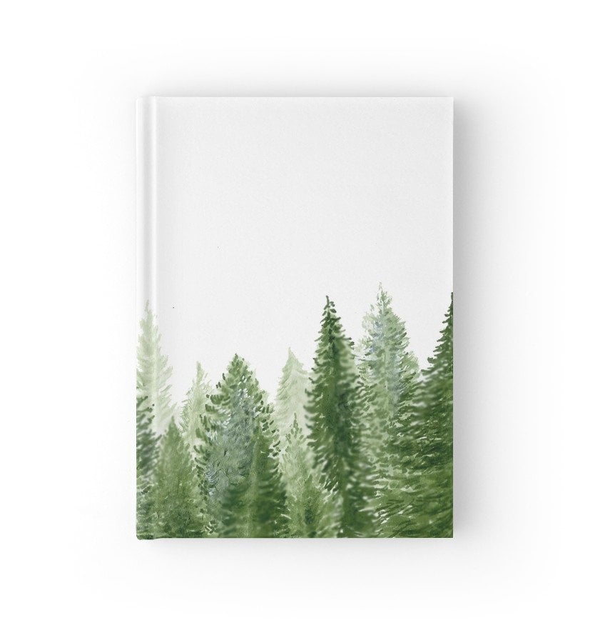 Pine Tree Journal Forest Journal Forest Notebook Woodland Etsy Ireland