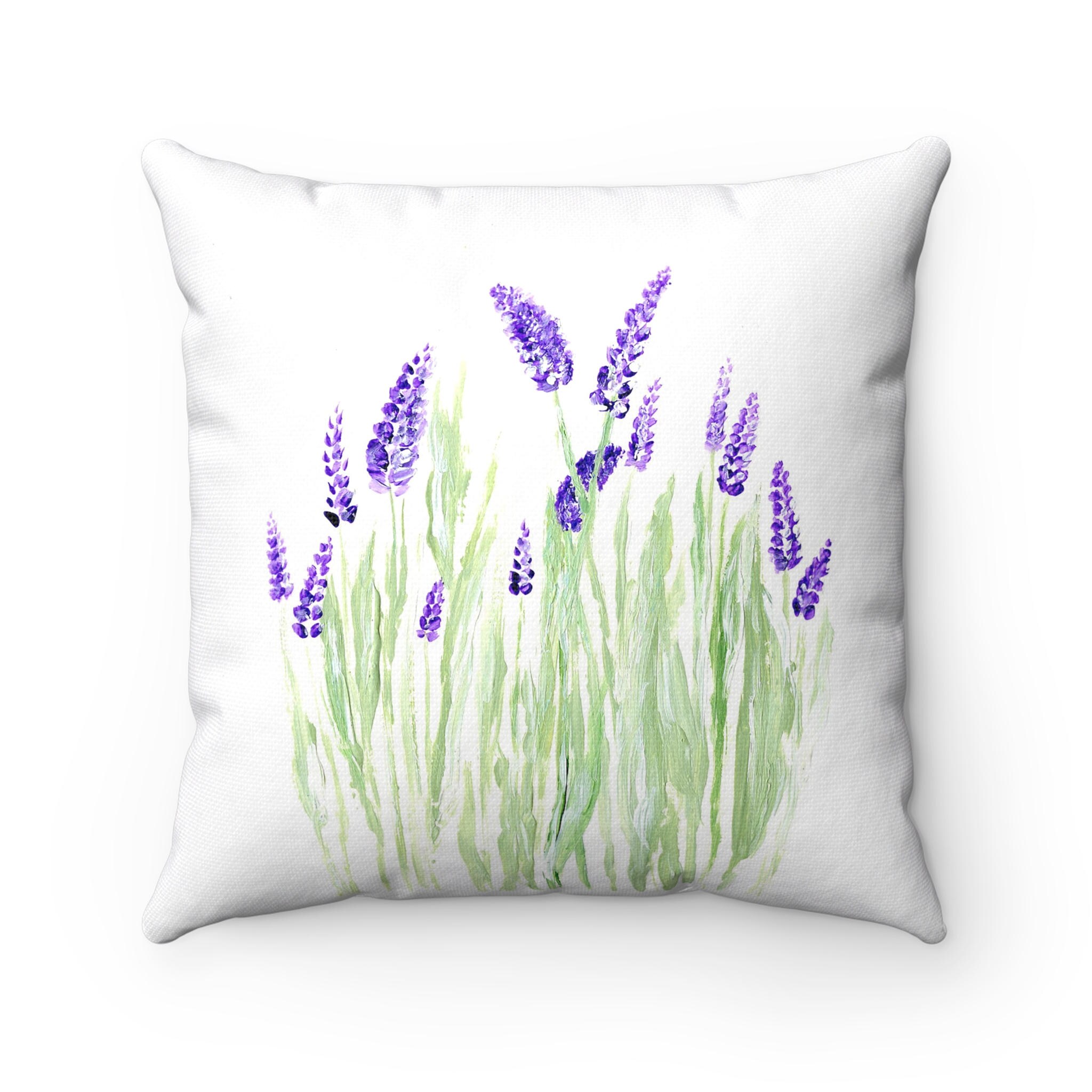 Lavender Throw Pillow lavender pillow lavender throw floral Etsy