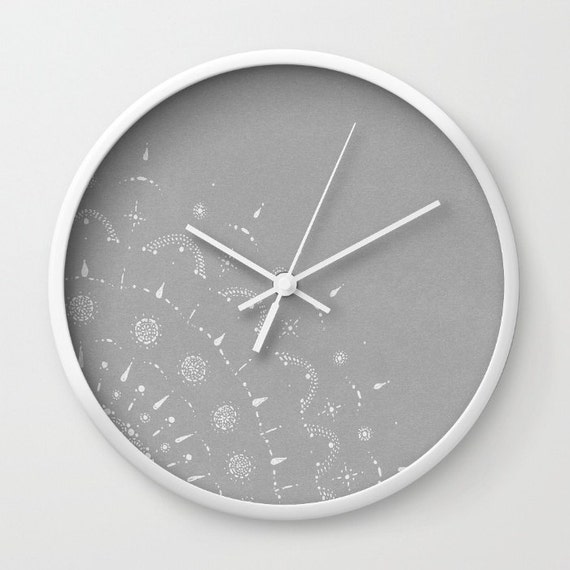 Minimal Grey Wall Clock grey wall clock gray wall clock Etsy