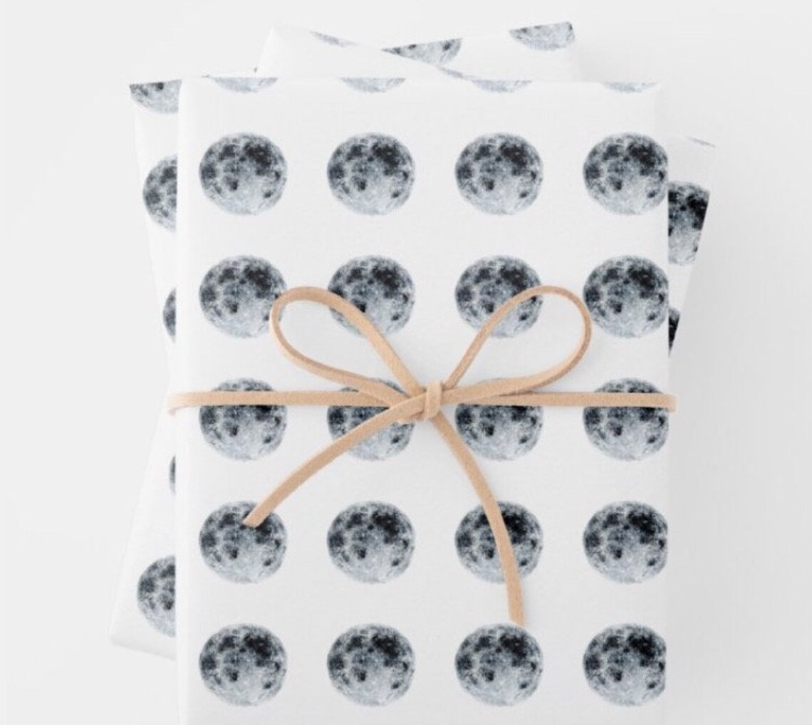 Moon Wrapping Paper | Etsy