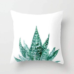 Succulent Pillow Rectangular Pillow Succulent Pillow Cover Succulent Pillow