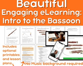 Intro to Bassoon Lesson Plans Paper Based and Digital Included No Prep