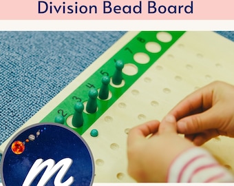 Montessori Math Division Bead Board Montessori Printable Material