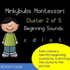 Beginning Letter Sounds Cluster 2 Boom Cards DISTANCE LEARNING Phonics