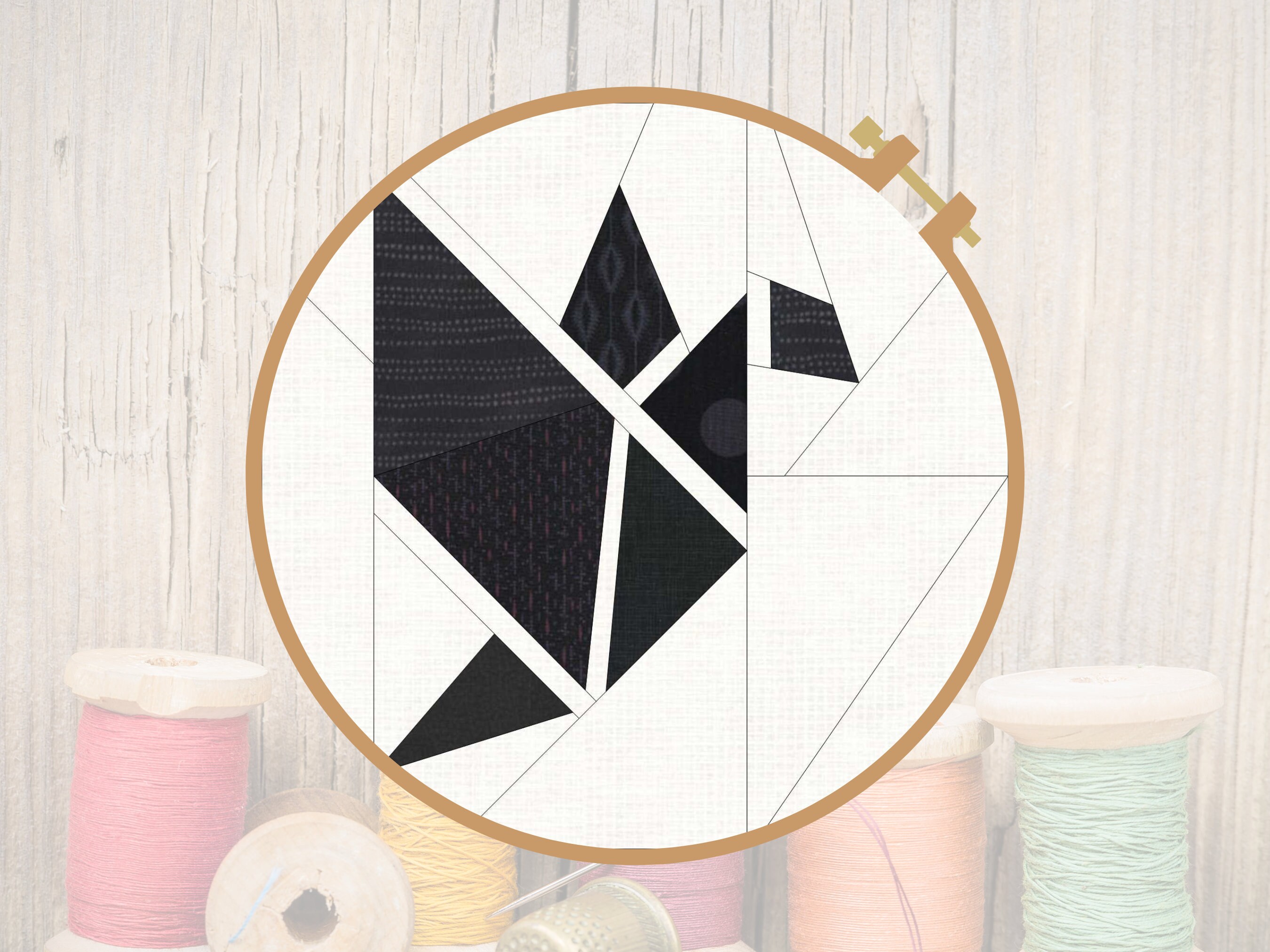 Origami Crane Quilt Block Paper Piecing 6-inch Square - Etsy
