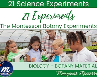 Botany 21 Botany Experiments Montessori Suitable Homeschool ALL STUDENTS