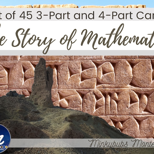 Montessori Story of Mathematics Fifth Great Lesson 3 Part 4 Part Cards