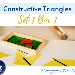 Constructive Triangles Rectangular Colored Set 1 Box 1 Printable - Print & Go!