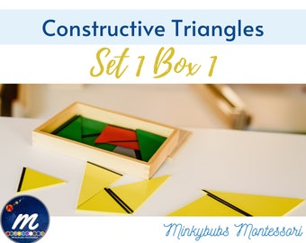 Constructive Triangles Rectangular Colored Set 1 Box 1 Printable - Print & Go!