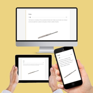 Music Instrument Bingo Wind Instruments of Orchestra With Audio Photos ...