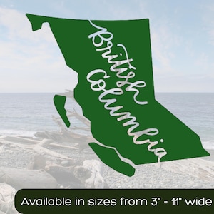 Prachtige autostickers Brits-Columbia – kleine, middelgrote, grote en aangepaste formaten beschikbaar – voertuigsticker – ingevoegde tekst wordt GRATIS verzonden in Canada!