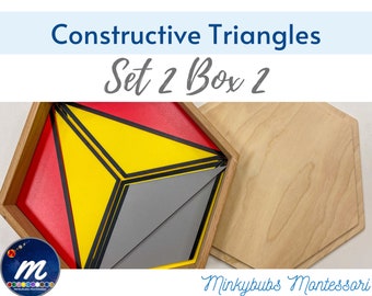 Constructive Triangles Rectangular Colored Set 2 Box 2 Printable - Print & Go!