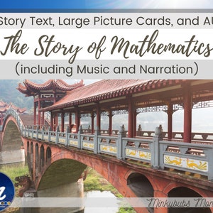 Montessori Story of Mathematics Fifth Great Lesson ENHANCED STORY Full Text, Photo Cards, and Professional Audio Tracks for Optional Use DL